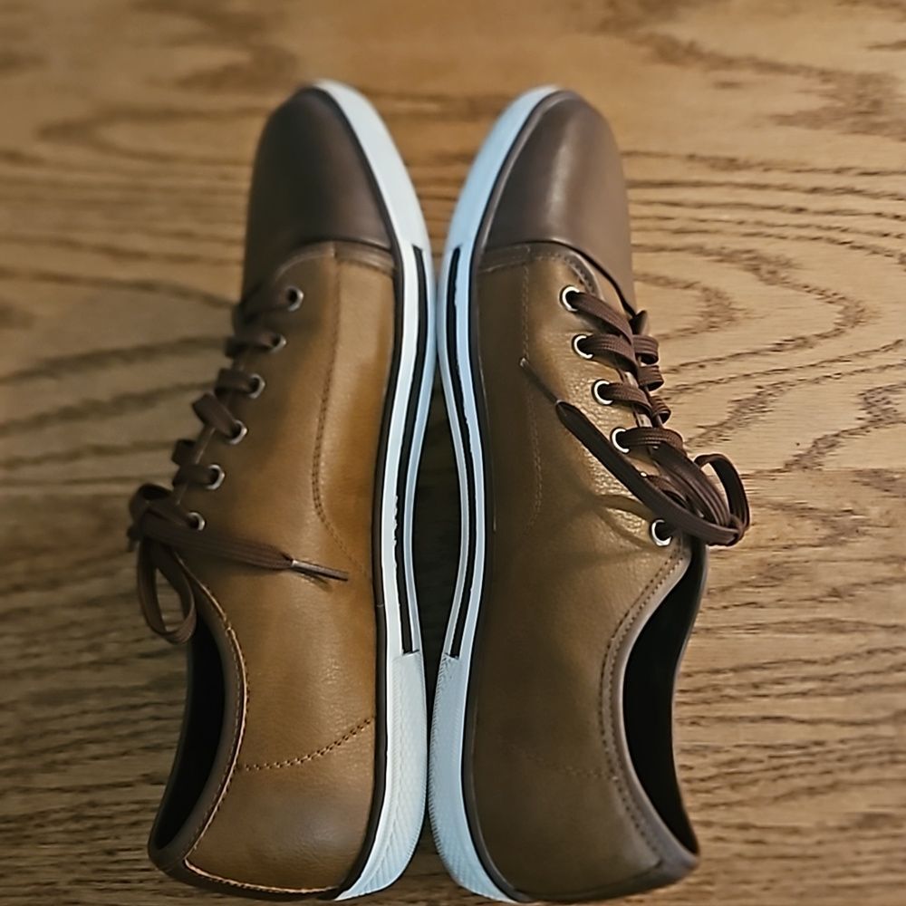Kenneth Cole Reaction Men's Center Binding Shoes sneakers - Brown - size 9.5 - Picture 7 of 10